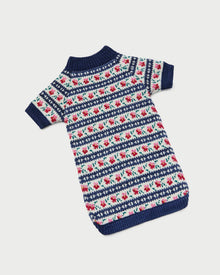 Color: Blue Jean Floral Intarsia