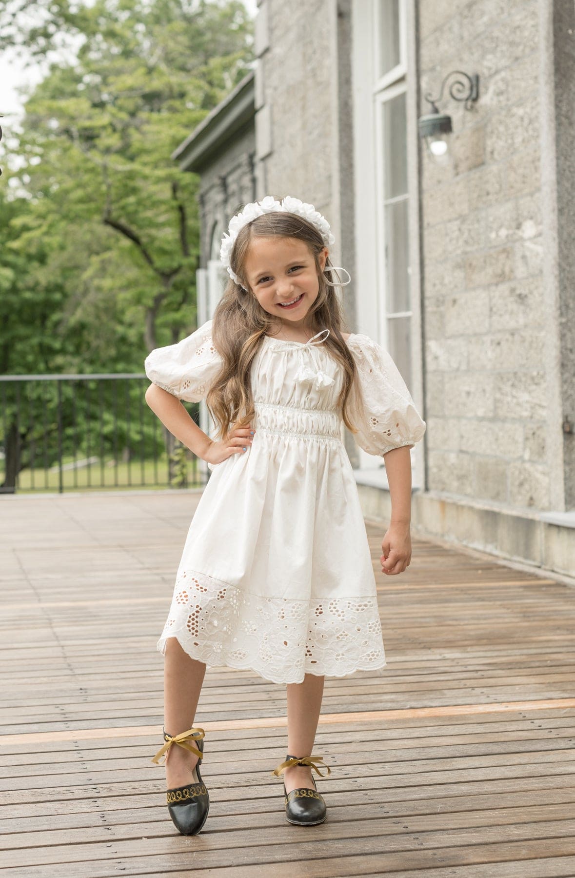 Girl | Blanca Cotton Dress | White