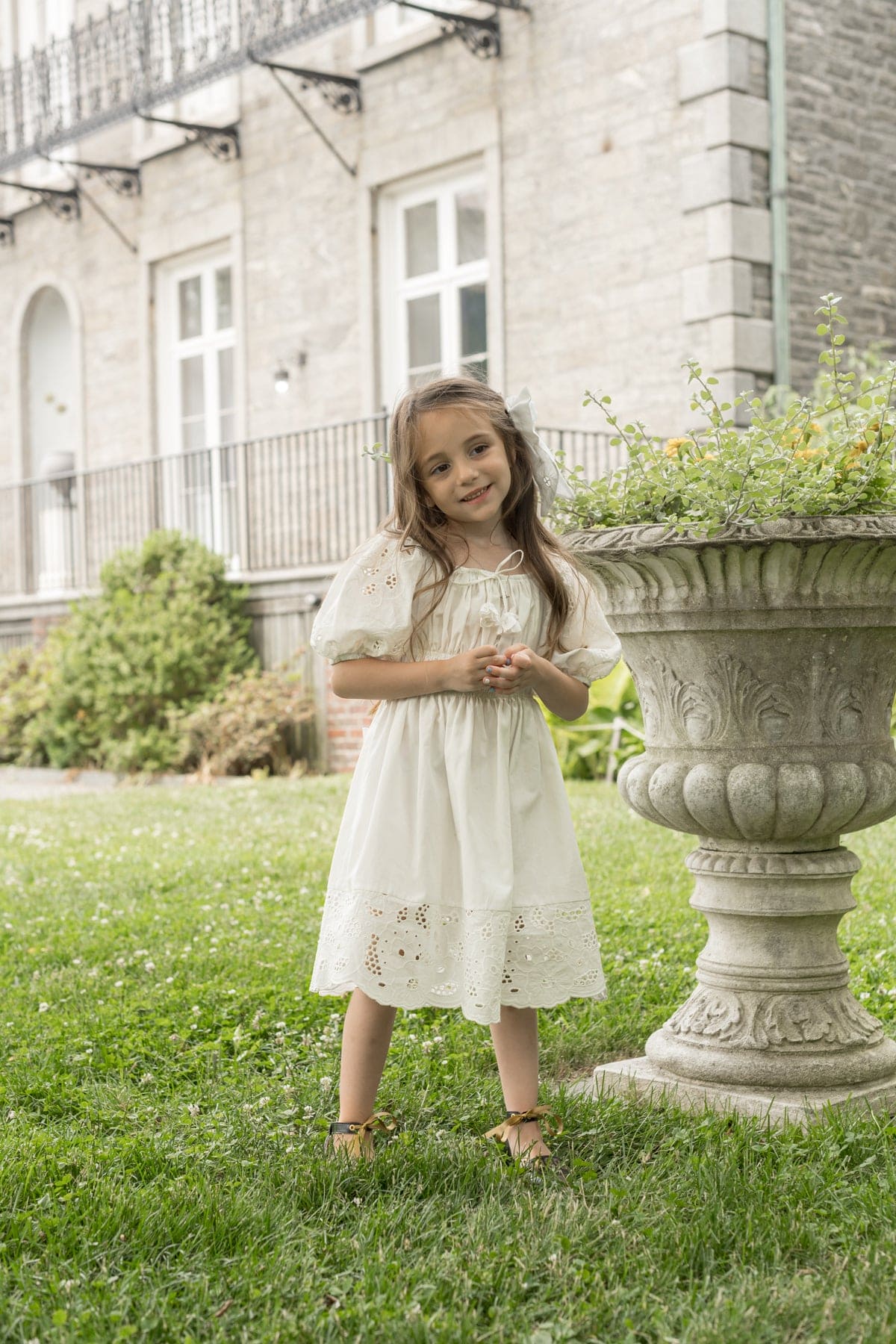 Girl | Blanca Cotton Dress | White