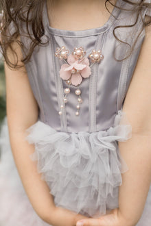 Girl | Mia Grey and Ombré Cupcake Tulle Dress | Gray x Pink
