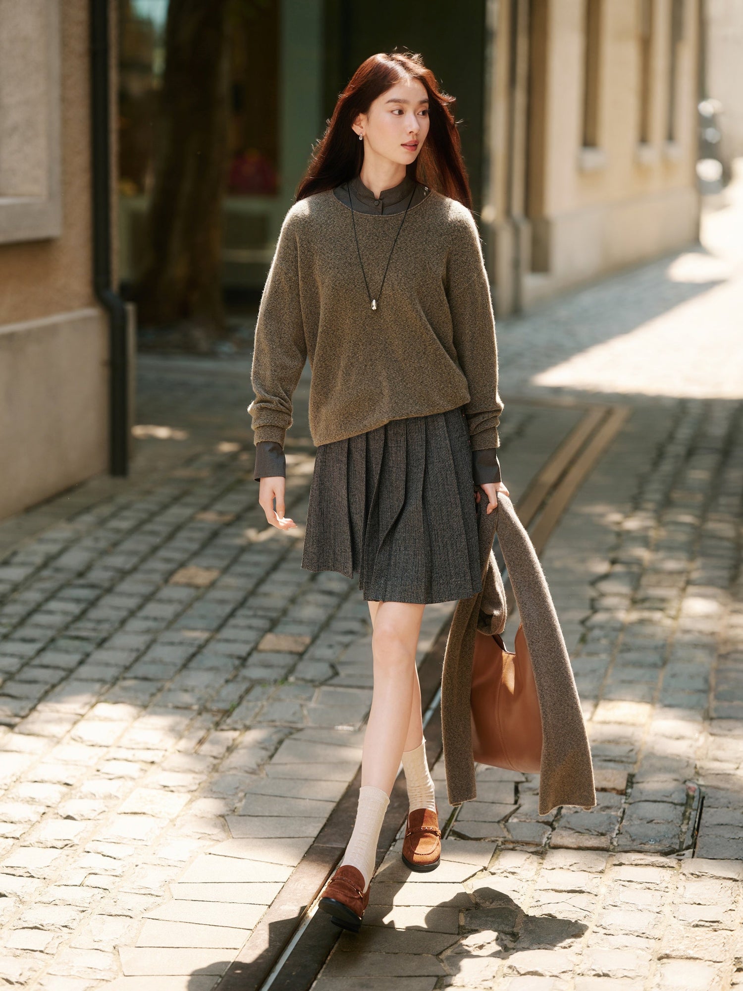 Yak Wool Relaxed-Fit Sweater | Camel