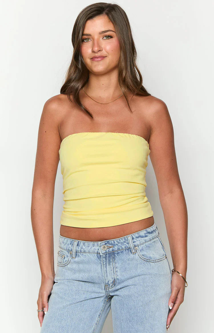 Daisy Tube Top | Yellow