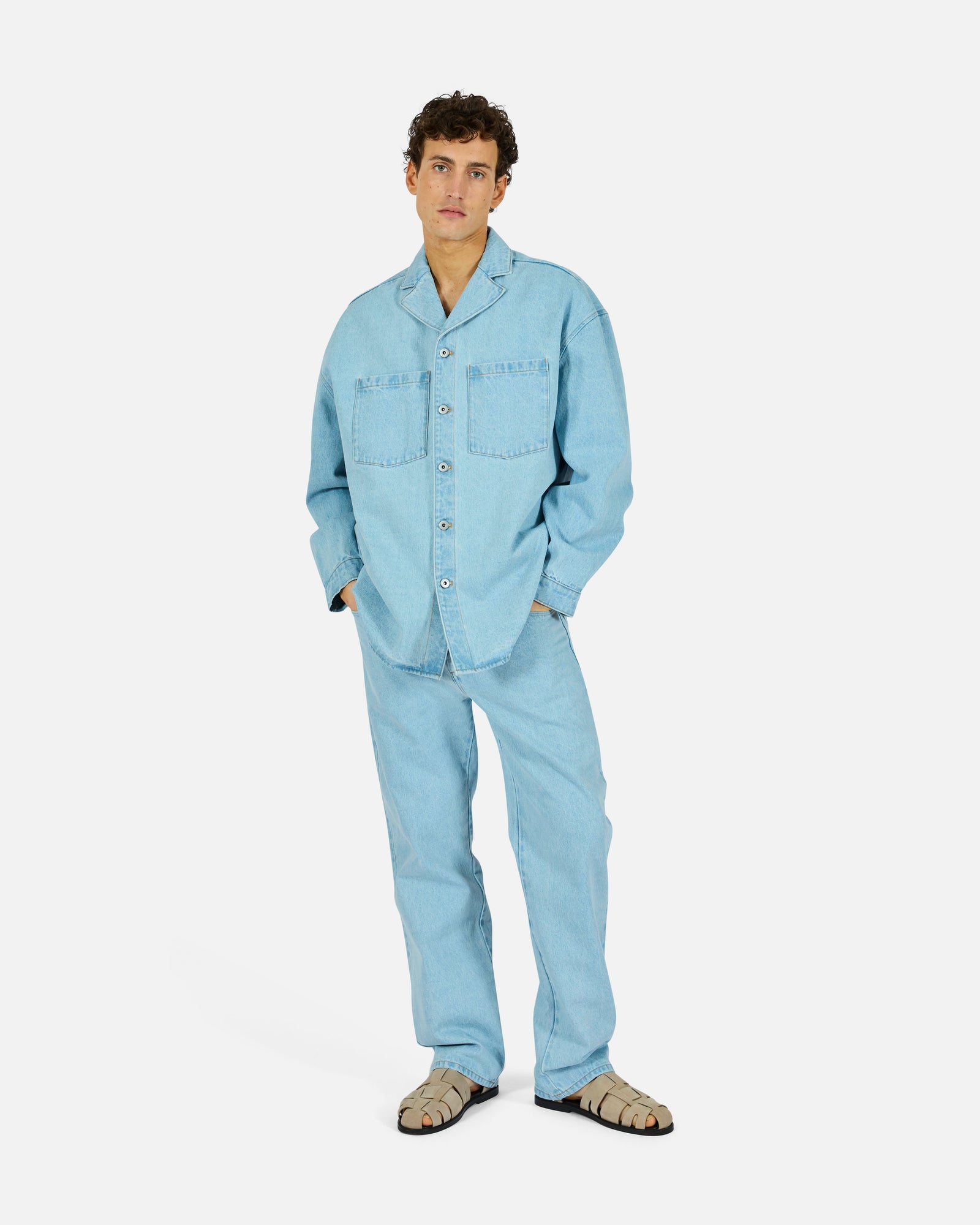 Denim Camp Shirt | Blue