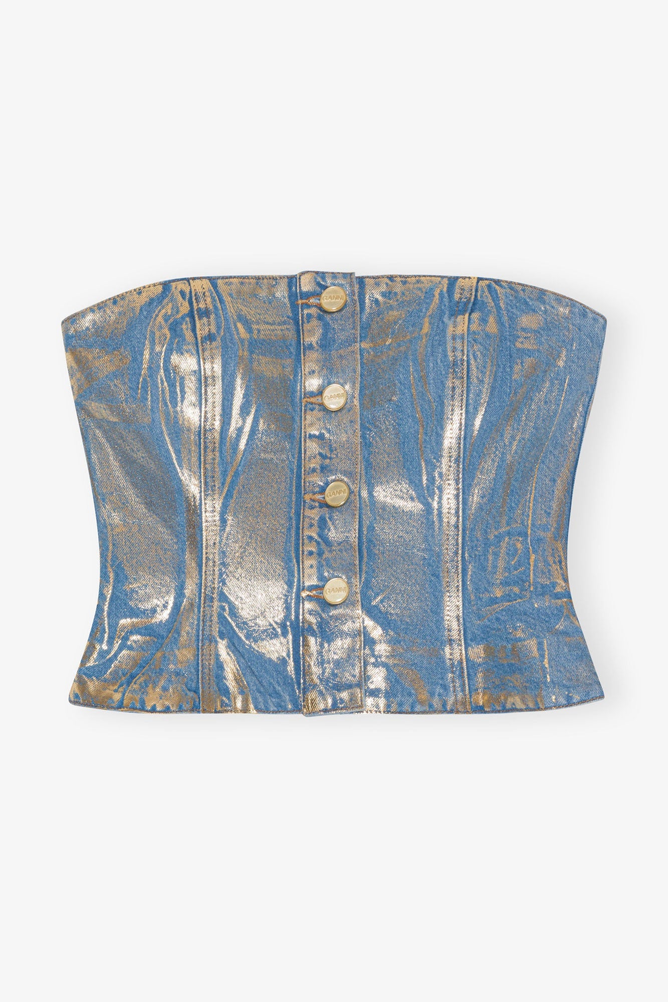 Denim Top | Gold