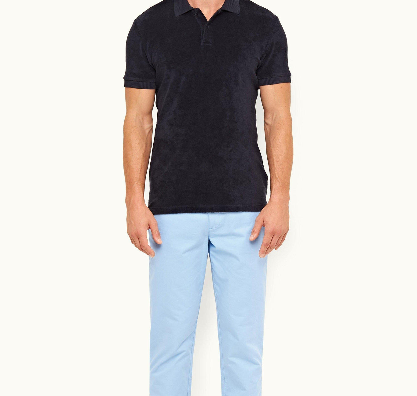 Dr No Towelling Polo 007 Ryder Dr. No Towelling Polo Shirt | Midnight Navy