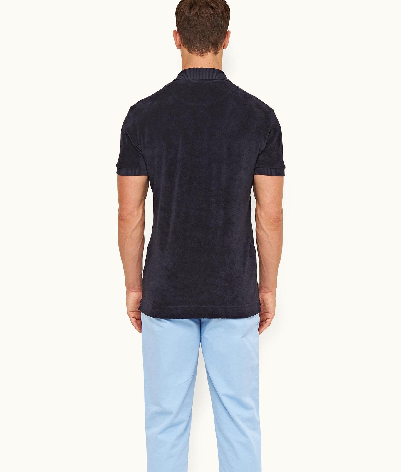 Dr No Towelling Polo 007 Ryder Dr. No Towelling Polo Shirt | Midnight Navy