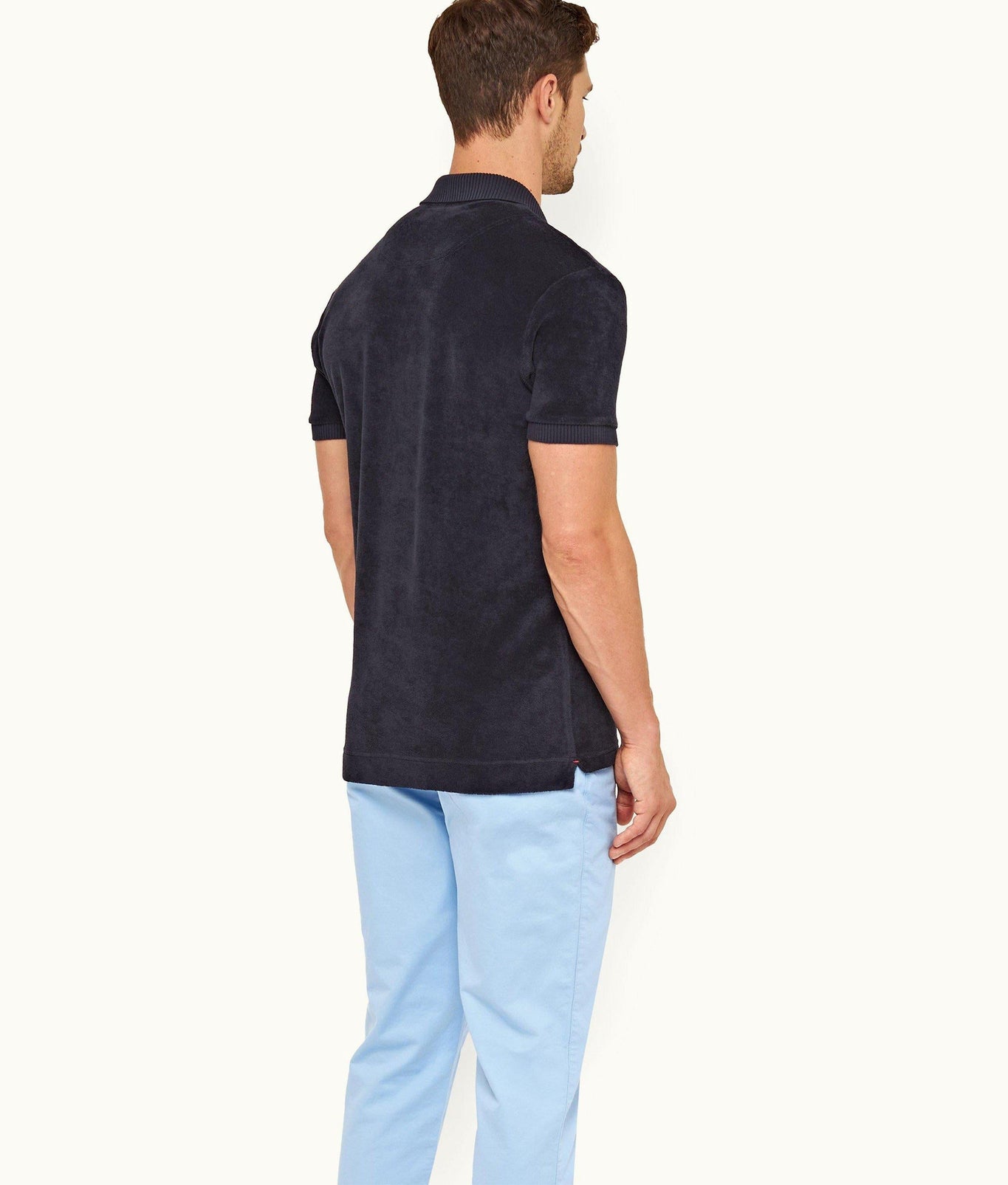 Dr No Towelling Polo 007 Ryder Dr. No Towelling Polo Shirt | Midnight Navy