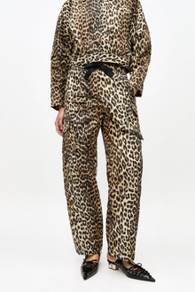Duchesse Nylon Cargo Trousers | Leopard