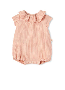 Gauze Romper | Smoothie Pink