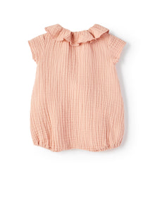 Gauze Romper | Smoothie Pink