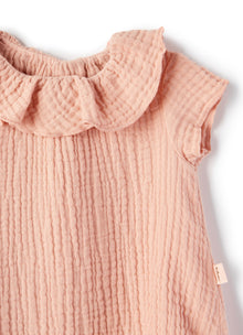 Gauze Romper | Smoothie Pink