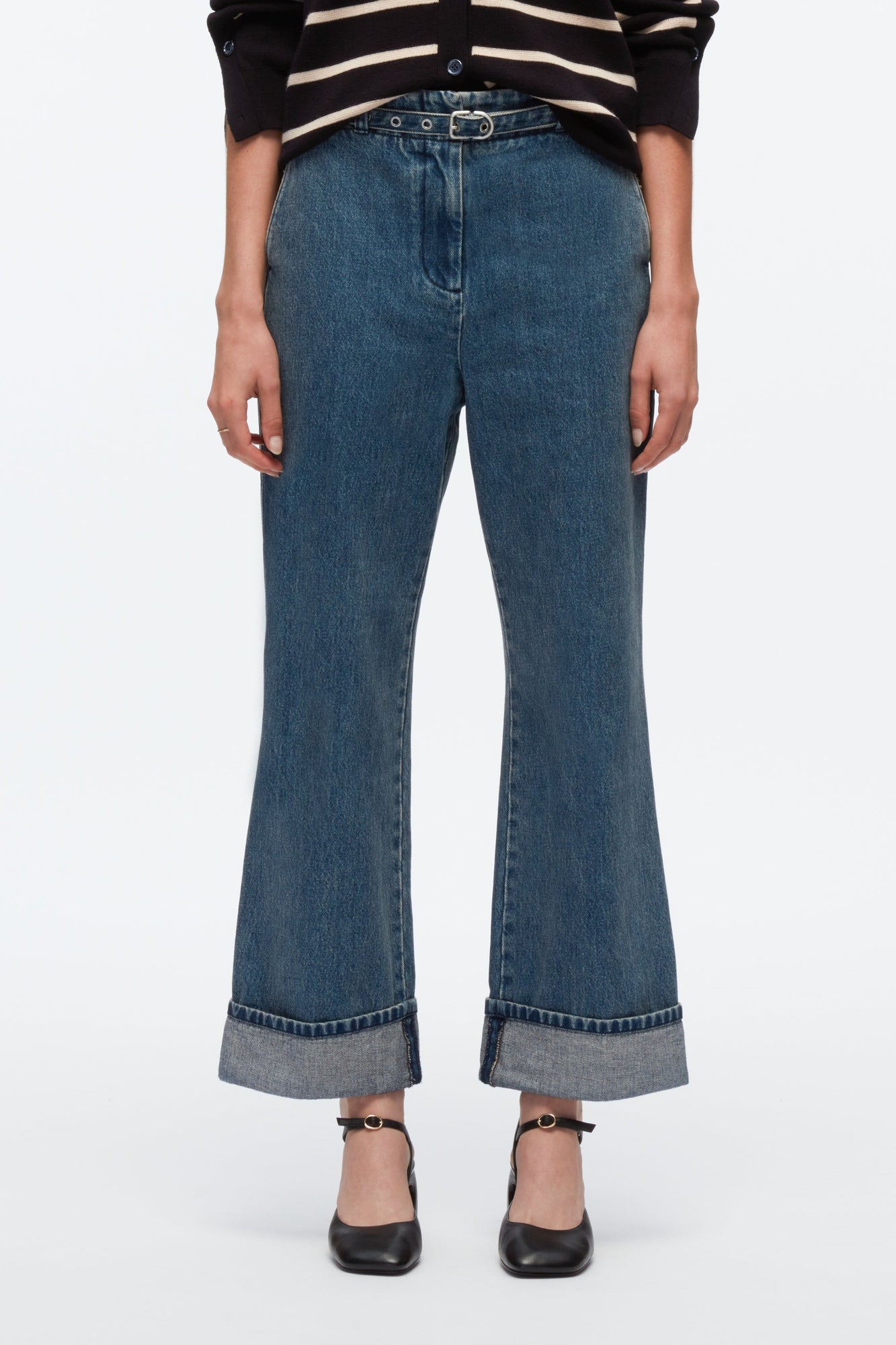 Denim Kick Flare Pant | Blue