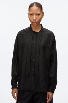 Tie Neck Blouse | Black