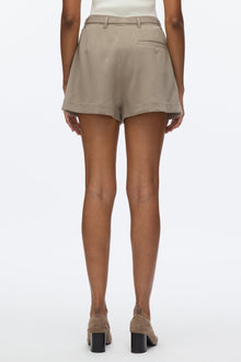 Tailor Pleated Shorts | Stone Grey