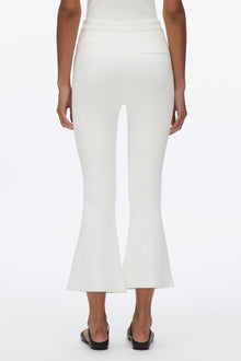 Compact Cropped Kickflare Pant | Ivory