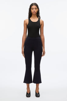 Compact Cropped Kickflare Pant | Midnight