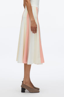 Stripe Knit Skirt | Ivory Multi