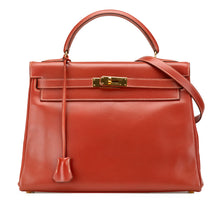 Hermes | Pre-Owned Box Calf Kelly Retourne 32 | Red