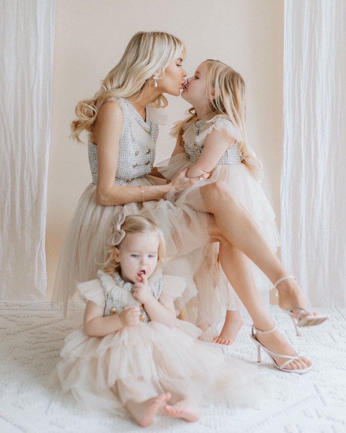 Women | Fira Tweed Mom Dress | Beige