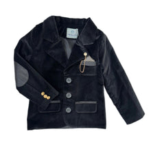 Boy | Charlie Velour Boy's Blazer | Black