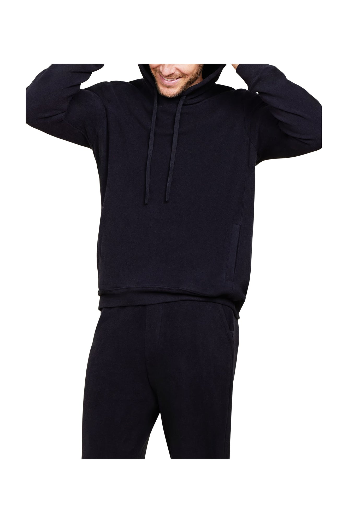 Mens | Malibu Collection Brushed Fleece Hoodie | Black