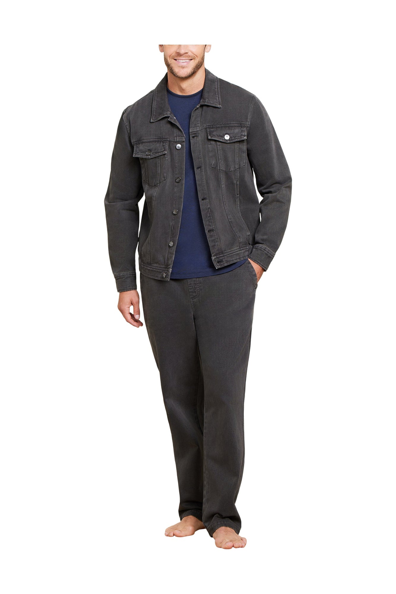 Mens | Malibu Collection Brushed Twill Jacket | Carbon