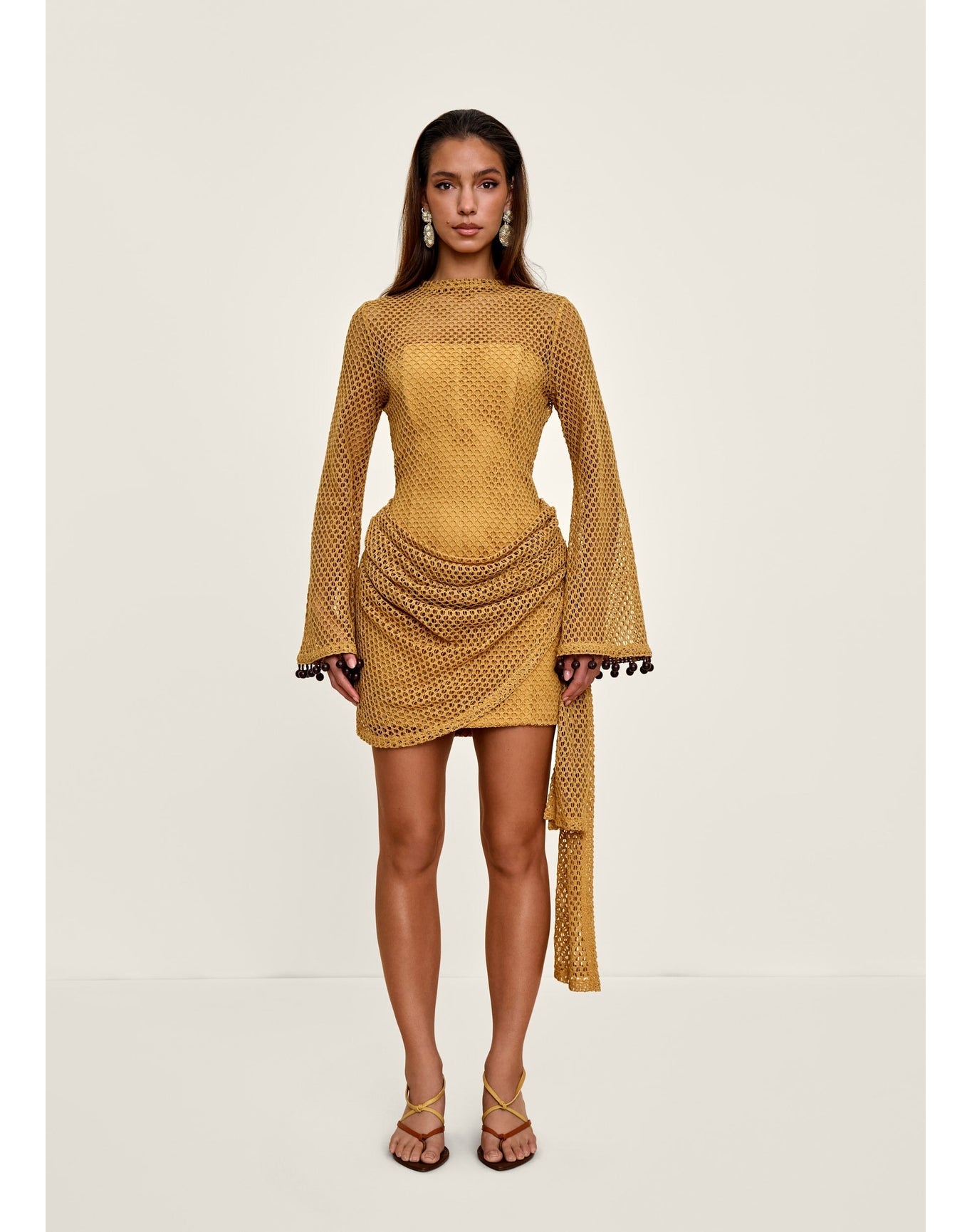 EGU Crochet Dress | Mustard