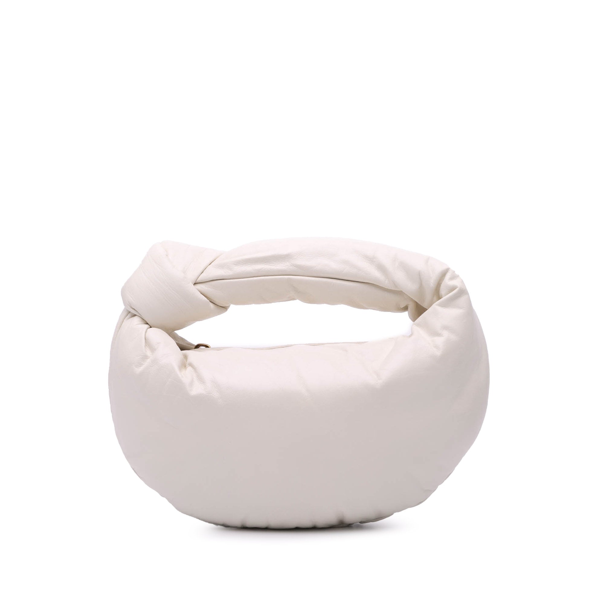 Bottega Veneta | Pre-Owned Mini Nappa Puffy Jodie | White/Pearl