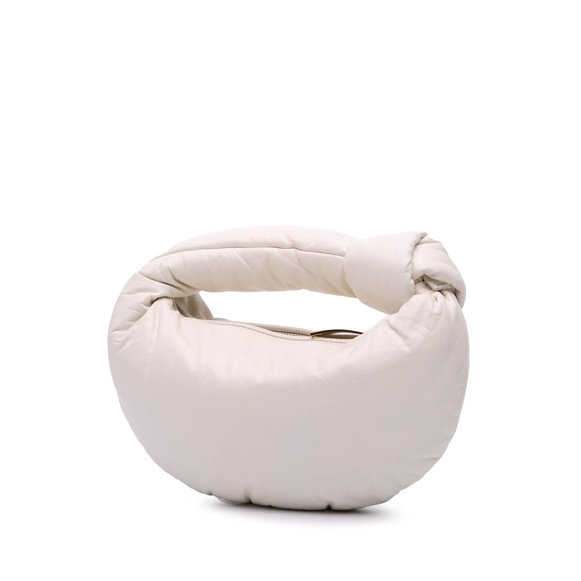 Bottega Veneta | Pre-Owned Mini Nappa Puffy Jodie | White/Pearl