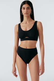 Base Layer High Leg Brief | Black