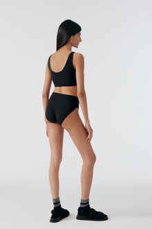 Base Layer High Leg Brief | Black