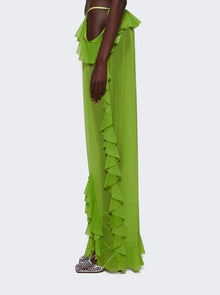 Women | Ester Manas | Mermaid Ruffled Pant | Pistachio