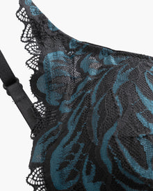 Black Bra - Encantata Padded Plunge Bra