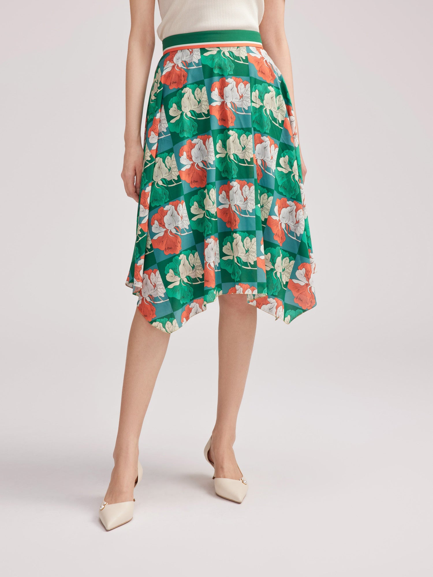 Printed Mini Dress | Green