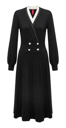 Wool Cashmere Dress | Black
