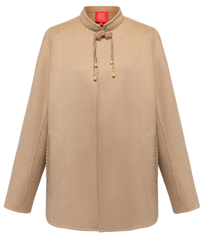 Embroidered Shirt | Camel