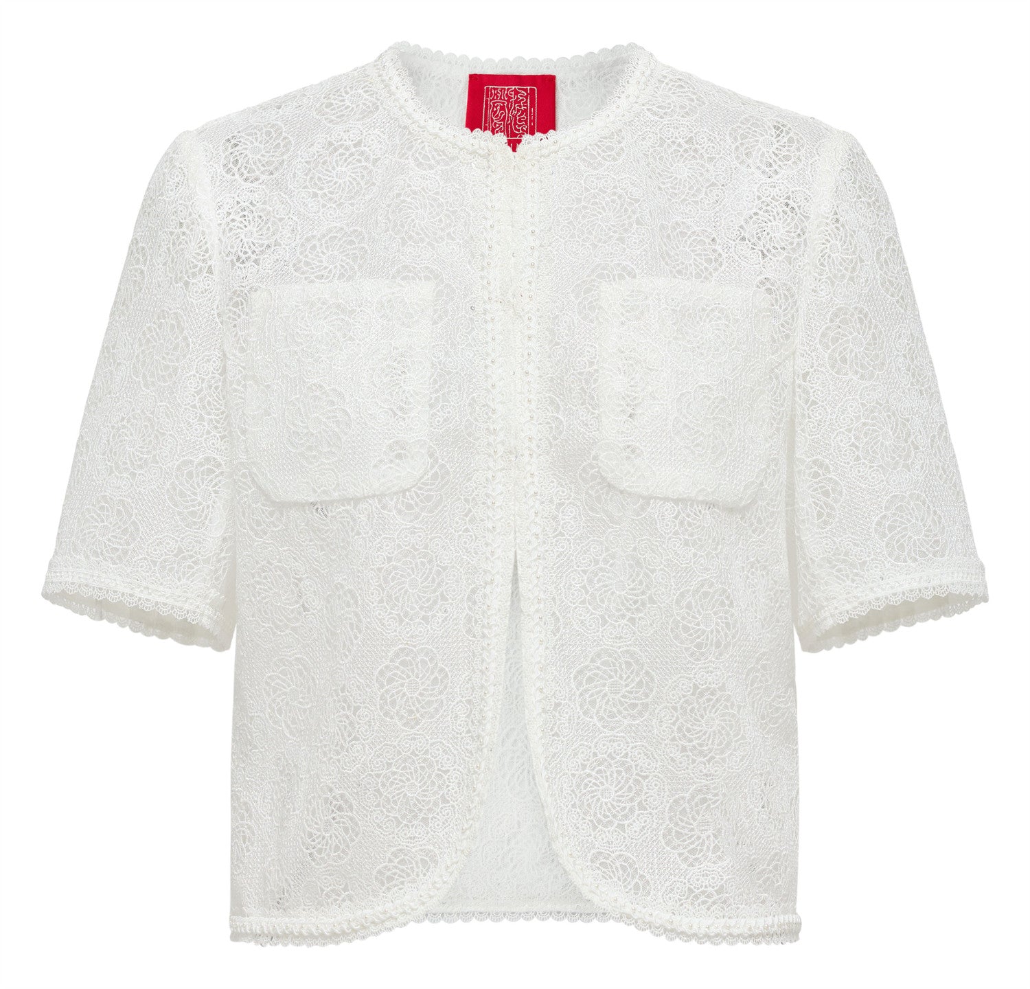 Water-Soluble Lace Jacket | White