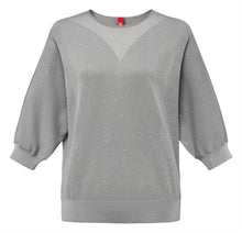 Raglan Sleeve Silhouette Starry Sky Top | Grey