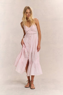 Esilda Heritage Cotton Midi Dress | Bellerose Pink