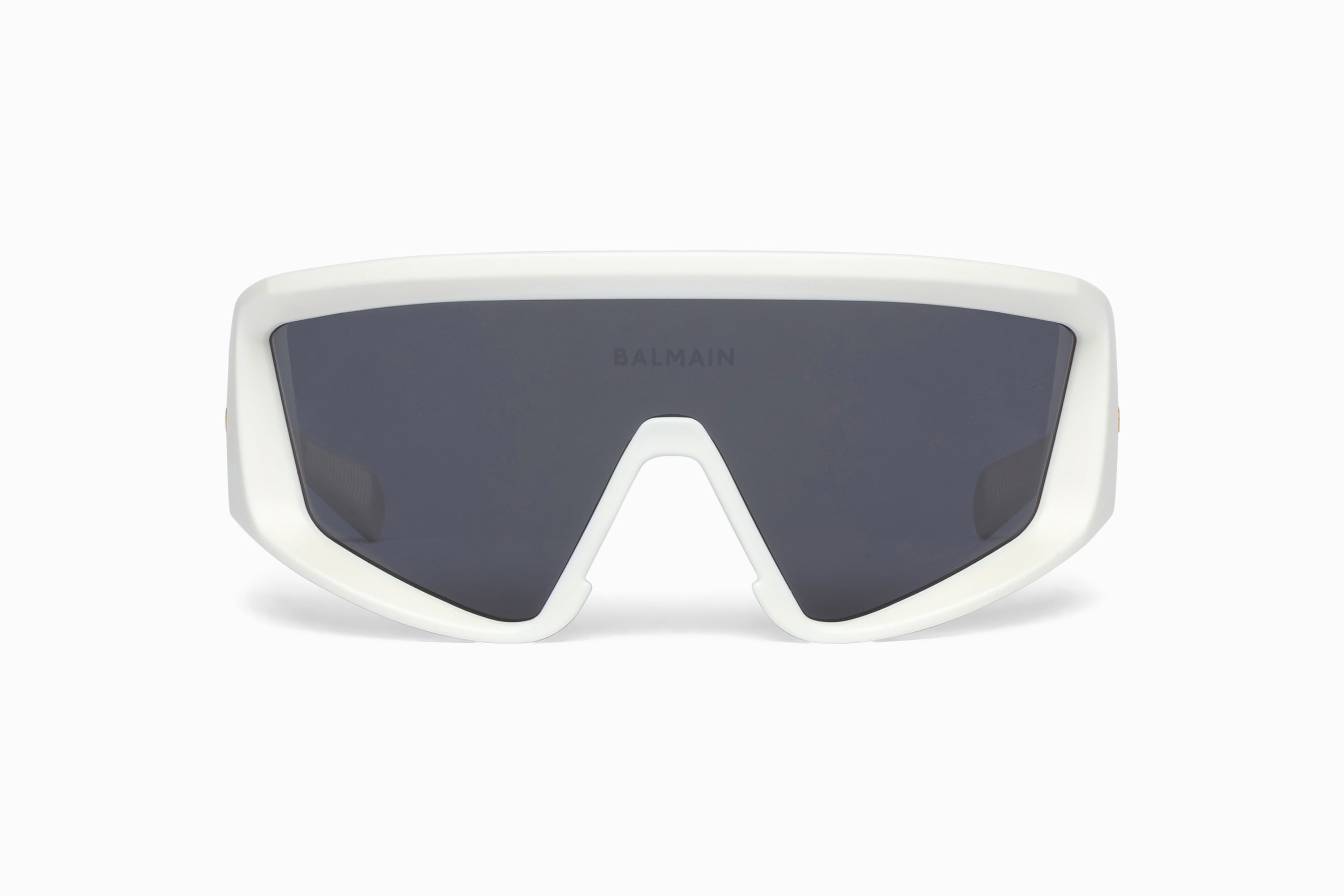 Unisex | Espion Sunglass | White - Gold | Dark Grey
