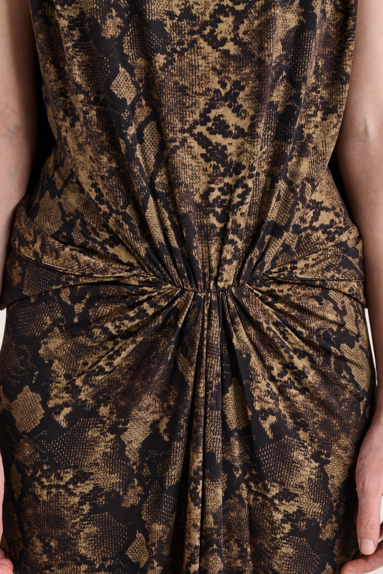 Solina Cape Dress | Python