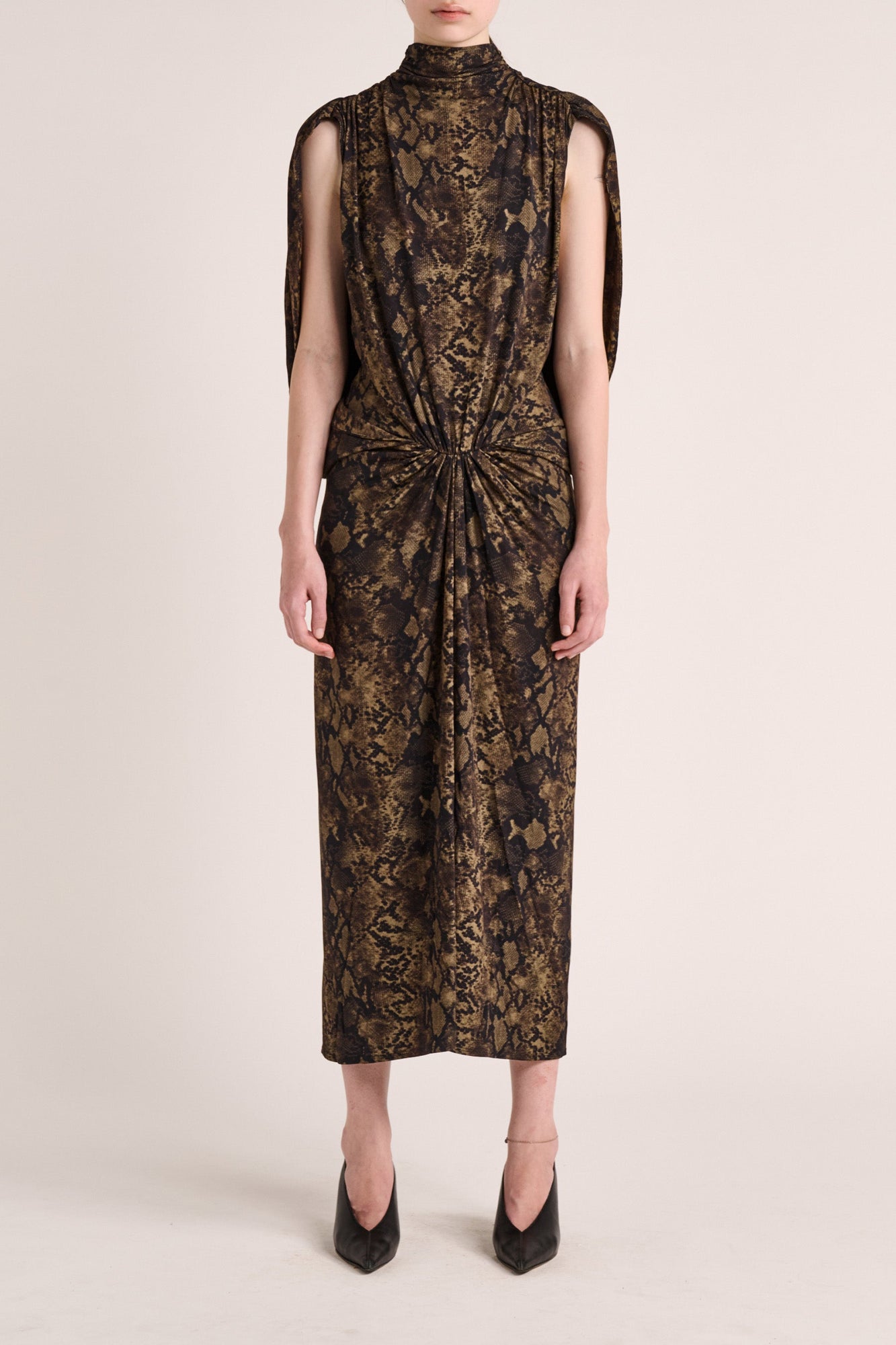 Solina Cape Dress | Python