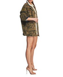 Womens | Frankie Jacket | Green Camo