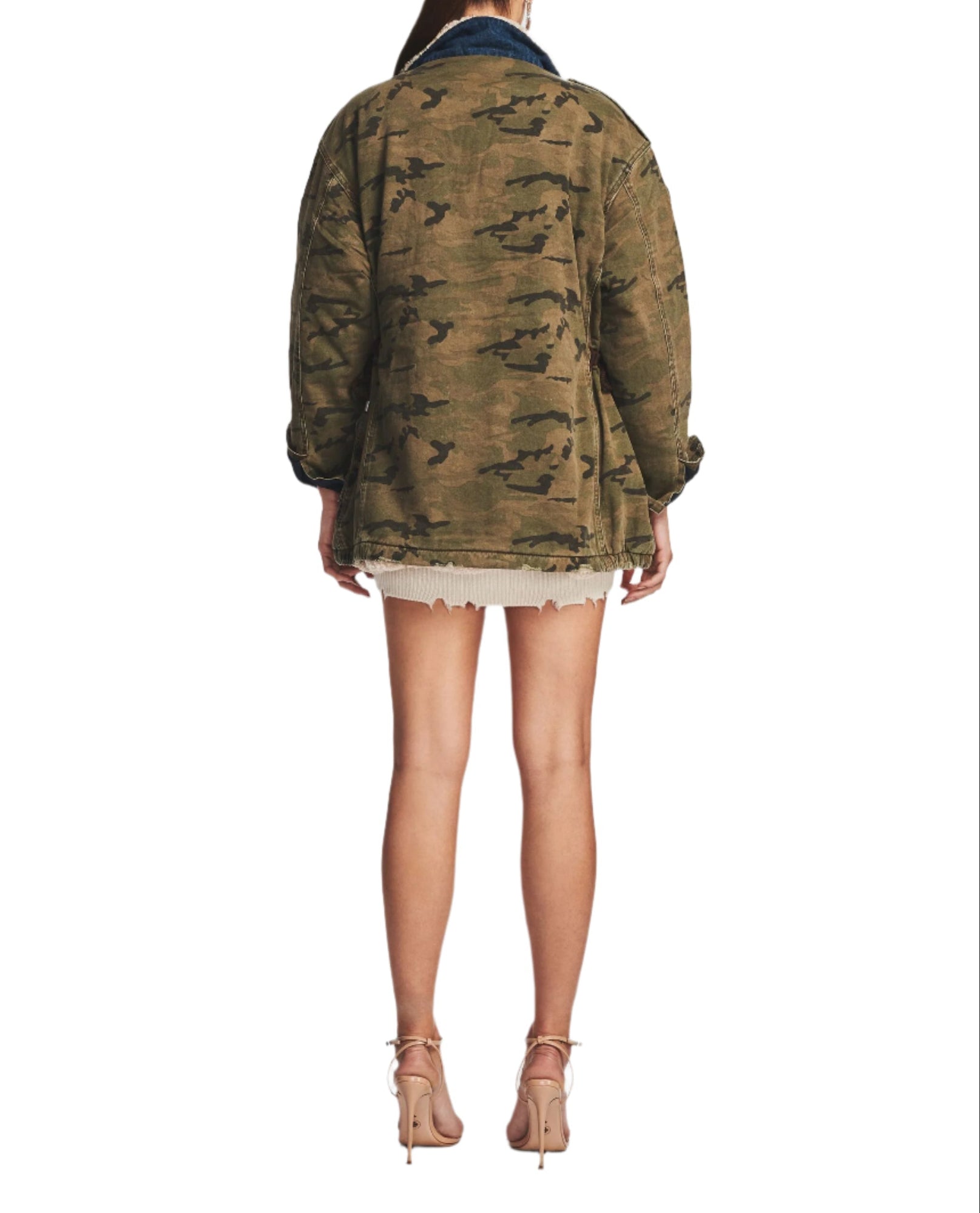 Womens | Frankie Jacket | Green Camo