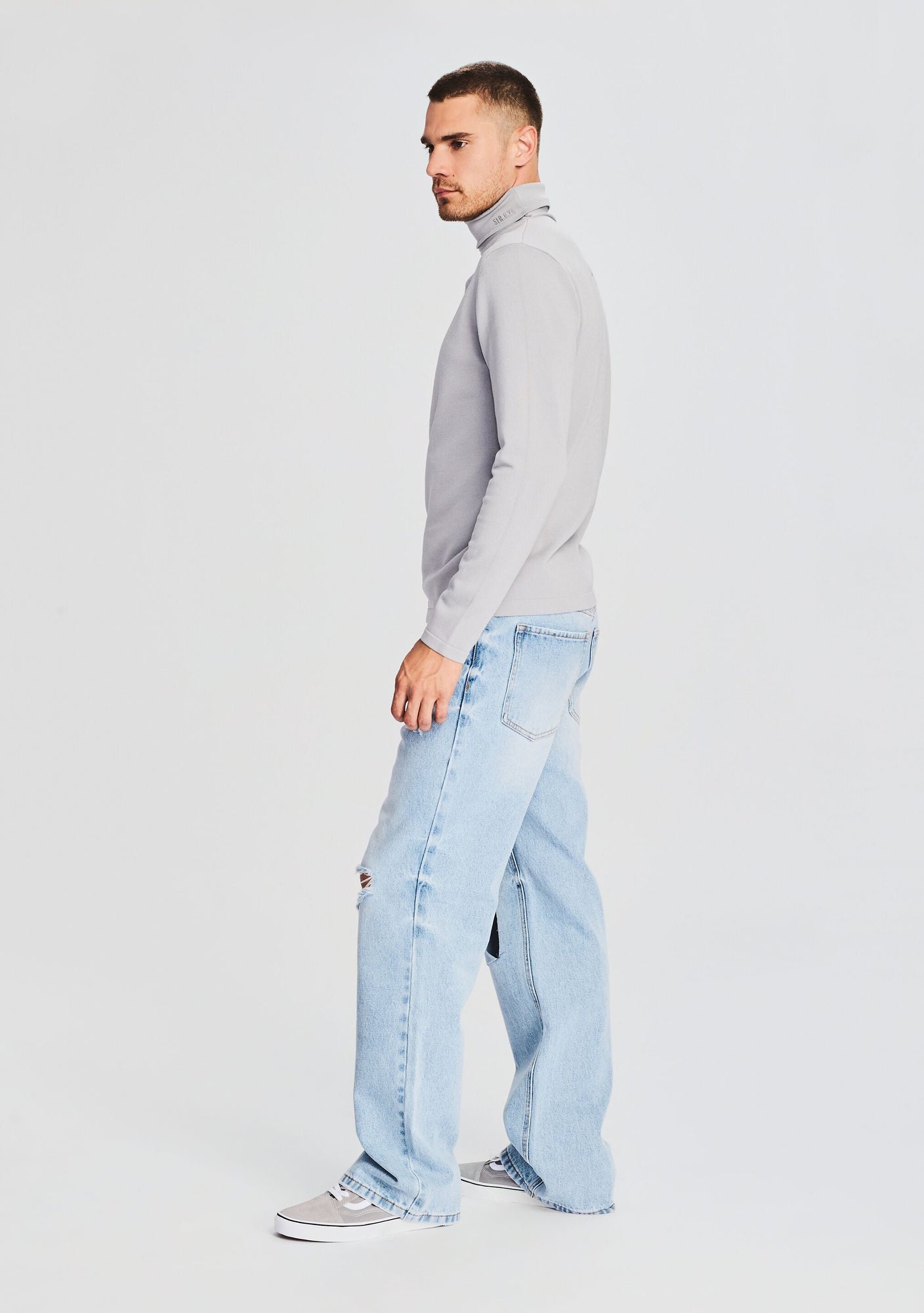 Mens | Dale Turtleneck | Silver