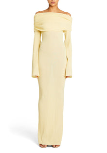 Womens | Galleria Rib Knit Maxi Dress | Butter