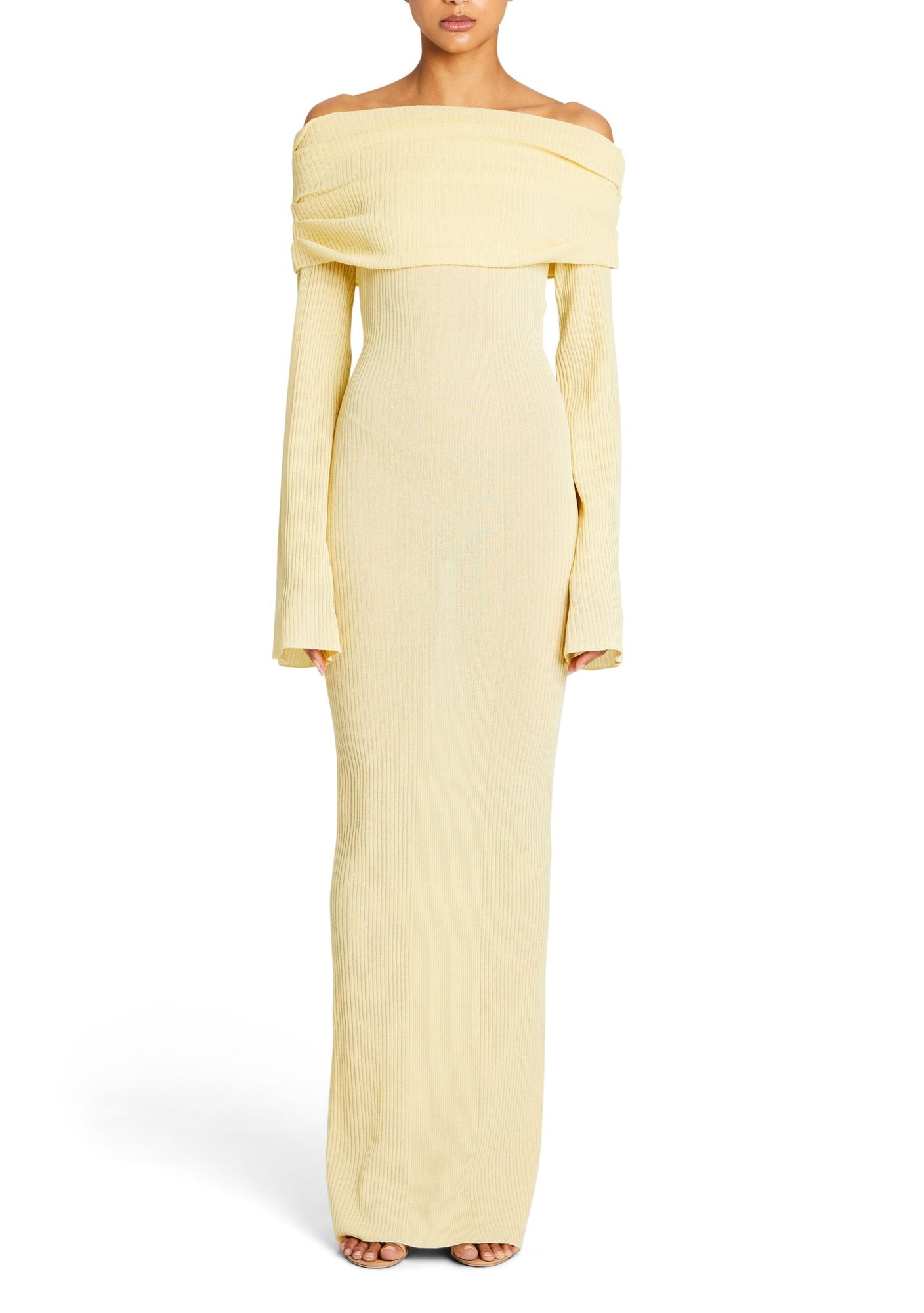Womens | Galleria Rib Knit Maxi Dress | Butter