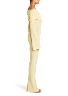 Womens | Galleria Rib Knit Maxi Dress | Butter