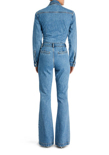 Womens | Mabel Fitted Denim Jumpsuit | River