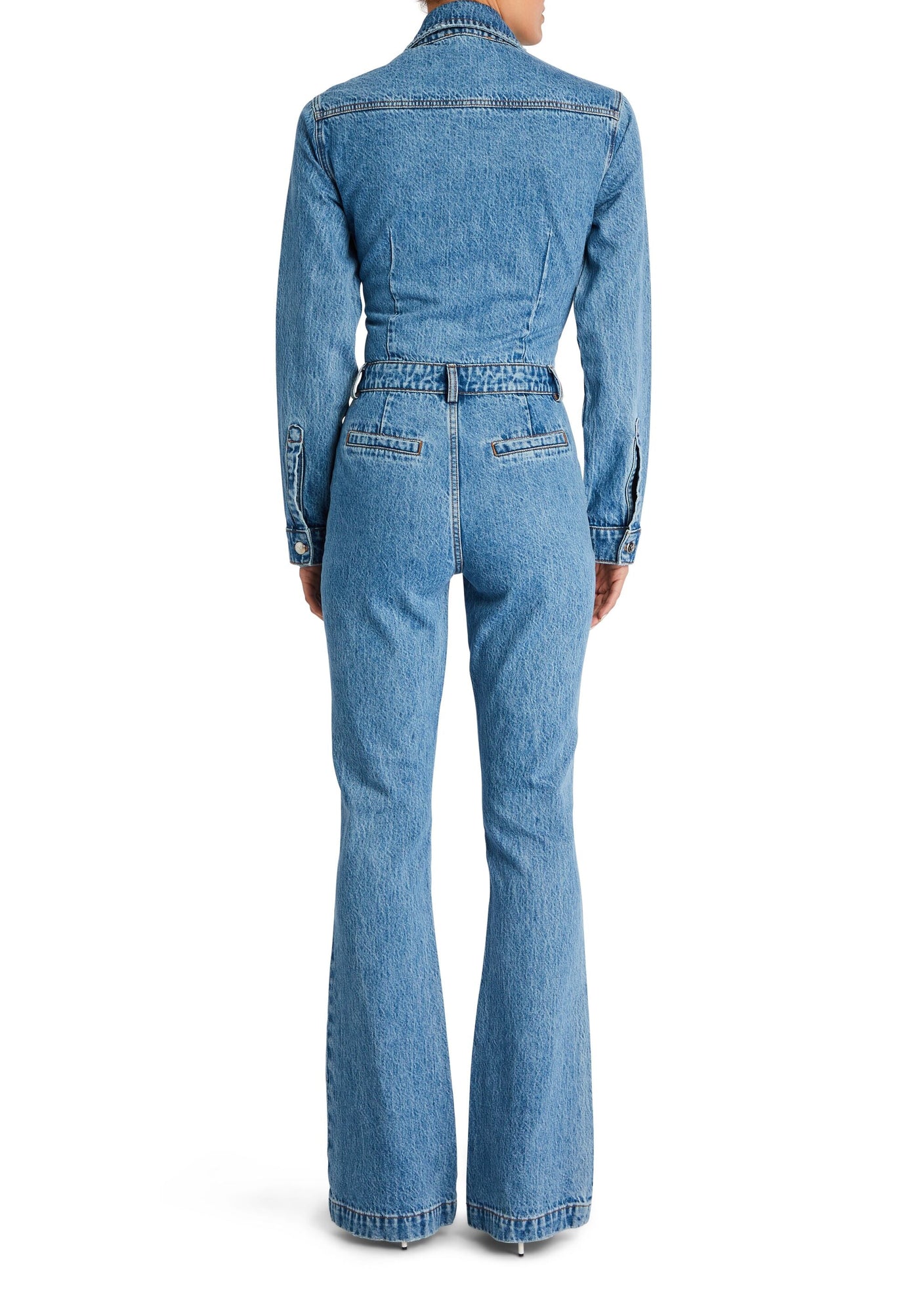 Womens | Mabel Fitted Denim Jumpsuit | River